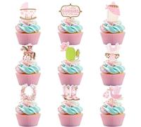 36Pcs A little Cowgirl is On The Way Cupcake Toppers