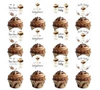 36Pcs A Tini One is On the Way Cupcake Toppers,A Little Cutie is on the Way Baby Shower,First Birthday Decorations for Girl, A Little Cutie is on the Way Sign One Year Old Gender Reveal Party Supplies