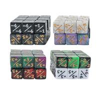 36Pcs Acrylic Six Sided Dices Loyalty Counters Positive And Card Games Accessories Easy To Use Small Tokens Dices Cubes