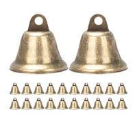 36pcs Antique Bronze Iron Bell Decoration 38mm Vintage Retro Craft
