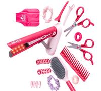 36Pcs Beauty Salon Toy Roleplay Game Hair Dressing Toy For Kids Girl Encouraging Social Skill Development Birthday Toddler Beauty Accessories