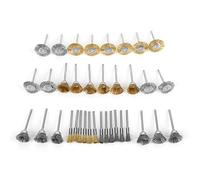 36pcs Brass Wire Steel Wire Brush Set Pen Flat Cup Shaped Polishing Wheel Rotary Tools Kit for Rust Removal Paint Cleaning Surface Treatment Durable Steel Brass Material 6.5oz