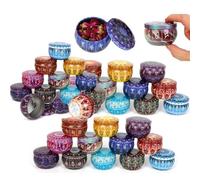 36PCS Candy Jars DIY Candle Tin Cans Making Kit Holder Storage Case For Dry Storage Spices Festive Party Supplies And Sweets for Making Candles