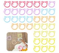 36Pcs Cat Stitch Markers for Crocheting, Cat Metal Crochet Stitch Marker Ring, Multicolor Knitting Stitchs Markers for DIY Weaving Knitting Sewing Tools