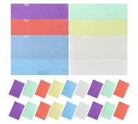 36pcs Clear Plastic Document Folders with Transparent Sleeves - Durable Report Covers for Office & School Filing Project Pockets for nized Paper Storage & Protection
