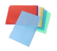 36pcs Clear Plastic File Folders with Multi-Color Project Pockets Document Protectors Office & School nization Sleeve Set for Paper Storage & Management