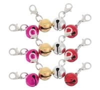 36pcs Colorful Iron Clip on PET Collar Bells for Dogs and Cats | Lightweight Decorative Charm, Mix and Match Colours, for Training Sessions, Holidays, Leash Use