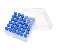 36PCS Cryo Tubes 5ml, Plastic Small vials with Screw caps Sample Tubes,PP Material ，with Silica Gel Gasket，Free from DNase, RNase, Human DNA