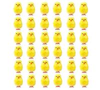 36Pcs Cute Simulation Mini Easter Chicks Fuzzy Yellow Chicken for Egg Hunt Party