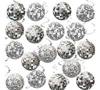 36Pcs Disco Ball Decorations - Decorations for Adults, Kids, Weddings, Birthdays - Mirror Ball Hanging Ornaments for 70s 80s Disco Theme Party, Dance Floors, Photo Booth Props, Party Decor