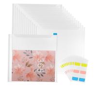 36pcs Expanding File Folders with Label Window - Plastic Document Storage Bags for Office, School & Home nization - Multiple Styles for Effortless Paperwork Sorting