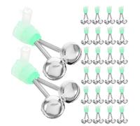 36pcs Fishing Pole Bell Bite Alarm with Double Bells and Spiral Clip