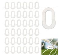 36PCS Football Goal Net Clips - Soccer Goal Accessories for Nets, Tennis Nets and Outdoor Sports - Easy to Fit for Players, Teammates and Coaches (White)