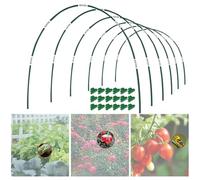 36Pcs Garden Hoops for Netting Tunnel, 17 Inch Greenhouse Hoops - Plant Support Frame for Raised Beds, Grow Tunnels, Garden Fabric & DIY Cloches, Rust-Proof Garden Stakes