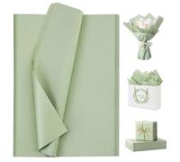 36PCS Green Tissue Paper 70X50CM Wrapping Paper Tissue Paper For Gift Bags, Thin Gift Paper Bulk For DIY Crafts Gift(Light green)