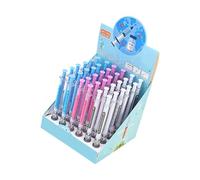 36Pcs Inoculator Shape Gel Pen with Scale Indicators 0.38MM Needle Tip Gel Inks Pen for Offices School Hospital Use Ergonomic Grip Markers