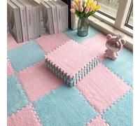 36Pcs Interlocking Foam Puzzle Mat 12 Inch Plush Tiles Soft Play Mat for Kids Jigsaw Puzzle Carpet Squares Non Slip Flooring Solution for Home & Playroom
