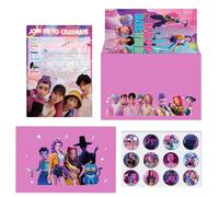 36PCS K-pop Demon-Hunters Party Invitations (12 Cards + 12 Envelopes + 12Pcs Stickers), Party Invites for Kids