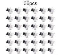 36PCS Keyboard Switches 3pin Tactile for MX Standard Mechanical Keyboards Offering Consistent and Reliable Use (Black)