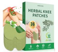 36Pcs Knee Patches - Adhesive Heat Patches for Knee Relief, Wormwood Extract Heat Patch for Long Lasting, Warming Herbal Heating Patches for Knee, Back, Neck, Shoulder, Joint