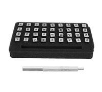 36Pcs Letter Alphabet and Number Stamp Punch Kit 3mm Leather Craft Carving Embossing Stamp Saddle Making Tools for DIY Art Working