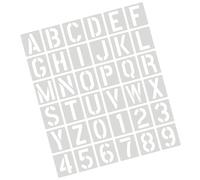 36Pcs Letter and Number Templates 10x12cm Kids Drawing Stencils for Craft Making Wood Sign Cake Painting Wall Decoration Children Drawing Templates Set