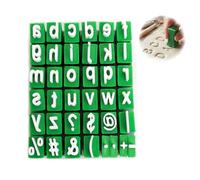 36PCS Letter Stamps for Clay - Deep Engraved Alphabet Stamps for Pottery & Ceramics - Durable Plastic Polymer Clay Tool Set - Stamping Kit for Pottery Ceramics and Craft Projects