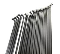 36pcs/lot Pillar 1423 PSR Spokes J-hook J-type J-bend Gauge 14G 2.0 J-curve Flat Bladed 168mm - 302mm Road Bike(300mm)