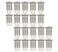 36pcs Mm Metal Guitar String Ferrules Top Mounting through Body