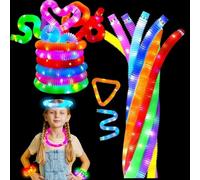 36PCS Multicolor Light Up Glow Necklaces Bracelets Party Favors Accessories for , Glow Sticks Pop Tubes for kids,Glow Birthday Camping Wedding Party Supplies Decorations for Boys Girls