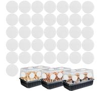 36Pcs Mushroom Filter Pads, Mushroom Growing Supplies, Smooth Edge Filter Paper Supplies Good Size Not Easy to Damage Suitable for Mushroom Cultivation