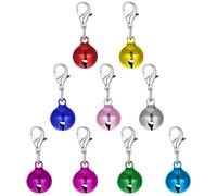 36PCS Pet Bells for Dog Cat Collar Charm, Pet Pendant Accessories, Small Pets Bell with Keychain, Stainless Steel Anti-Lost Training Bells for Collars Pets Pendant Accessories （Various colors）