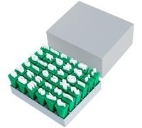 36Pcs Plastic Alphabet & Number Stamp Set for Kids, Inspire Imagination Alphabet Clay Stamp Enhance Visual Effect Clay Letter Seal Reusable A-Z Combination for Scrapbook, Card Making, Arts, Craft