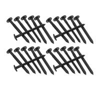 36pcs Plastic Shutter Fasteners with Repair Pin for Window Home Use | Black Replacement Part, DIY Friendly Installation, Wide Compatibility, Enhanced Stability for Louvers