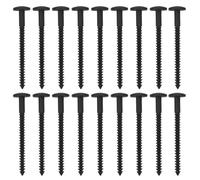 36pcs Plastic Shutter Repair Pins, Black Window Fasteners | Sturdy Plastic Build, Effortless Installation, Wide Compatibility, Enhanced Stability for Office and Home Use