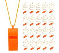 36pcs Plastic Sports Whistle with Lanyard for Coaches and Referees