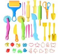 36Pcs Playdough Accessories Set, Play Doh Tools Kit with Various Playdough Cutters for Kids, Creative Playdough Tools for Arts and Crafts, Preschool Educational Toys for Children 3-8 Years