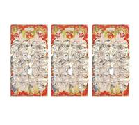 36Pcs Red Bows for Christmas Tree,Velvet Small Wreath Bow Ribbon Present Topper Decorations Ribbons Bowknot Decoration,for Home Kitchen Party DIY Crafts,Christmas Tree,Wreaths,Garland Decor (Gold)