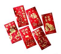 36pcs Red Envelopes for Lunar New Year 2025 Featuring Auspicious Snake Year Graphics and Cultural Craftsmanship (C)