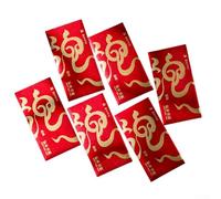 36pcs Red Packets with Year of the Snake and Gold Texture Print for Spring Festival, Made from Paper for Traditional Use (E)