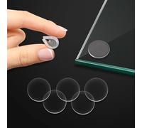 36pcs rubber feet Self-Adhesive Transparent Soft Glass Table Liner, cabinet pads bumpers quiet, Transparent Table Pad for Protecting Glass Tables, Non-Slip Rubber Pad