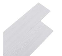 36pcs Self Adhesive Floor Tiles Floor Tiles with Wood Effect Peel and Stick Floor Tiles 2.0 mm Thick for Kitchen Living Room and Bathroom Floor Planks(5.02㎡,White Grey)