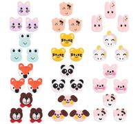 36Pcs Sew On Animal Iron On Patches Cute Embroidered Applique Patches Self-Adhesive Iron On Patch Fabric Repair Animals Patches for Clothing Jacket Jeans Backpack