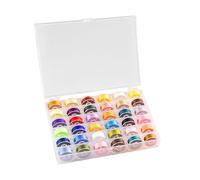 36Pcs Sewing Bobbin Threads with Storage Case for Brother/Babylock/Janome Embroidery Machine