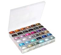 36Pcs Sewing Machine Bobbin Threads with Storage Case - Pre-Wound Bobbins for Most Machines - Colorful Polyester Threads for Quilting, Embroidery, and Crafting