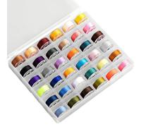 36pcs Sewing Threads and Bobbins,Colors Thread Set with Storage Plasti