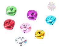 36Pcs Shining Vacuum Plated Crosses Bells Christmas Ornament Craft Supplies With Rustproof Hanging Rings Sustainable Christmas Tree Bells