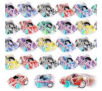 36Pcs Small Pull Back Cars bulk Mini Toy Cars Party Bag Fillers for Kids,Mini Push and Go Car Toy Little Racing Cars for Toddlers Boys Girls 2+ Birthday Party Favours Return Gift,Filling Xmas Crackers