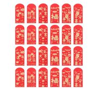 36pcs Snake Year Red Envelopes for Cash Gifts, Traditional Paper Pack | Gold Foil Finish, Shiny Embossed Chinese Characters, for Lunar New Year Exchange, Birthdays and Gift Cards