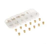 36PCS Solid Brass Gas Stove Nozzle Conversion Kit M6x0.75mm for Gas Burner, Ovens and Ranges, Replacement Parts for Heating(Boxed)